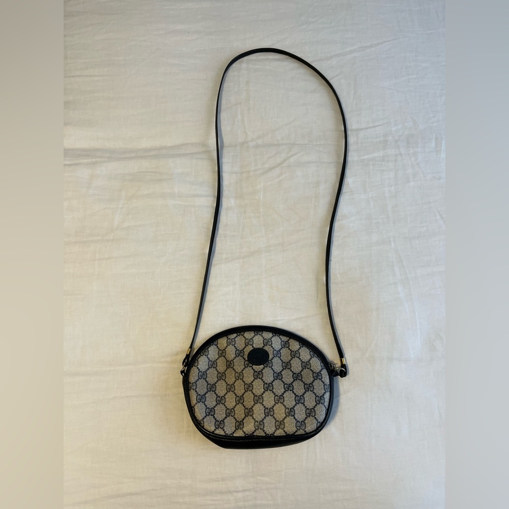 Vintage Gucci Navy Crossbody